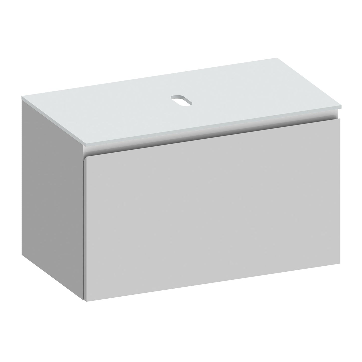 Kokoon 90cm Wall Hung Vanity with White Stone Top