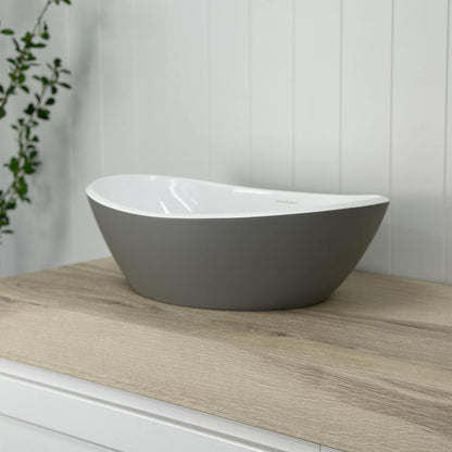 Victoria + Albert Amalfi 55 Basin Matte Stone Grey