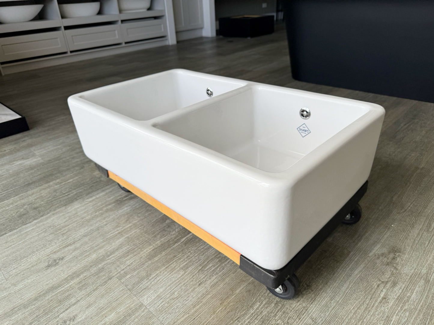 Shaws Double Bowl 800 Fireclay Sink