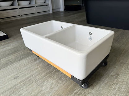 Shaws Double Bowl 800 Fireclay Sink