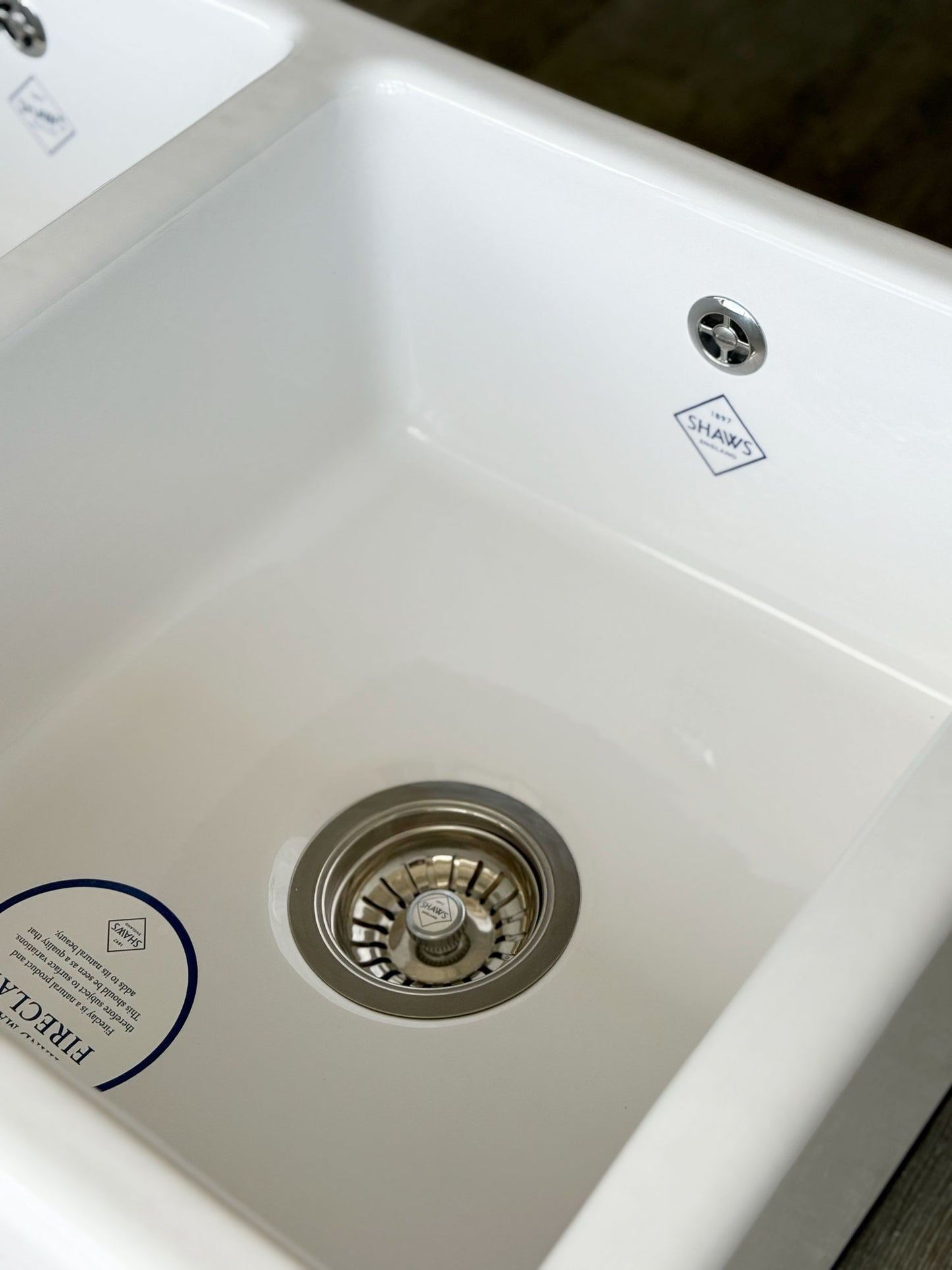 Shaws Double Bowl 800 Fireclay Sink