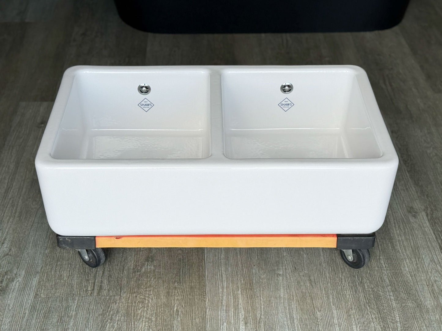 Shaws Double Bowl 800 Fireclay Sink