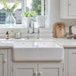 Shaws Double Bowl 800 Fireclay Sink - No Overflow