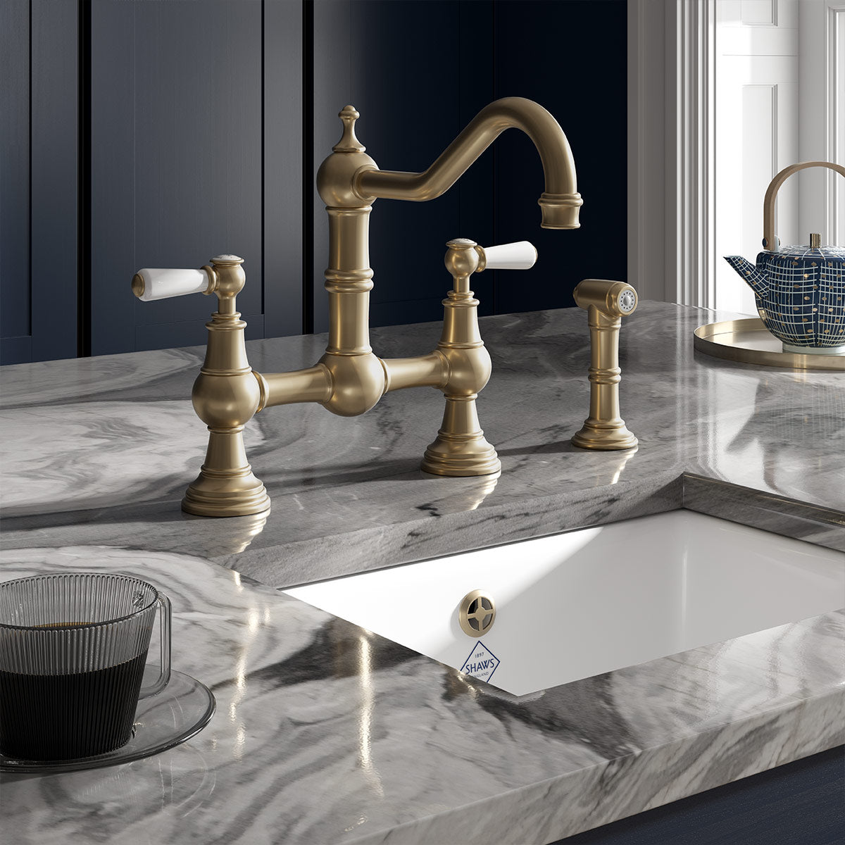 Shaws by Perrin & Rowe Hambleton Spray Rinse Mixer