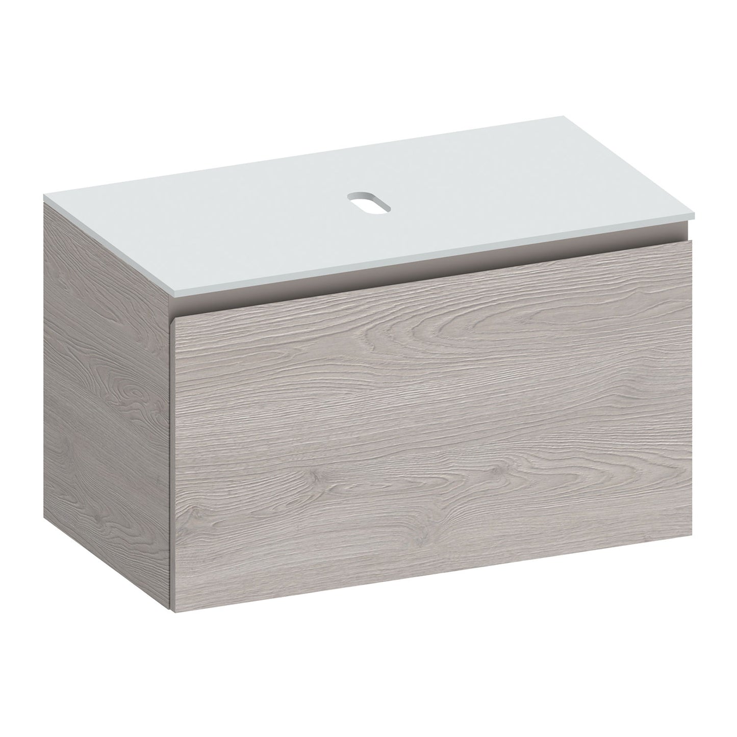 Kokoon 90cm Wall Hung Vanity with White Stone Top