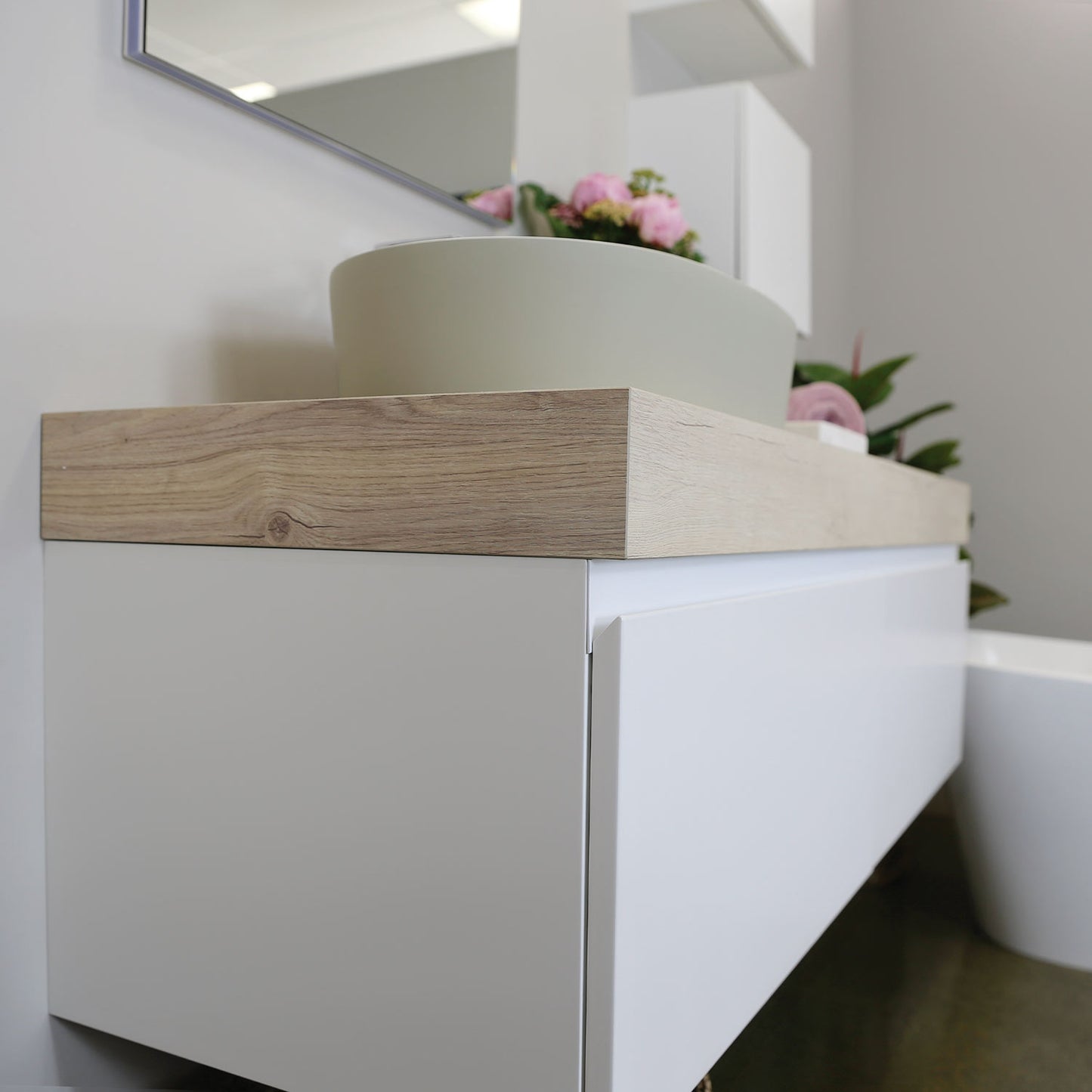 Kokoon Wall Hung HPL Floating Vanity Shelf