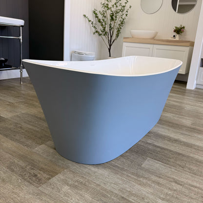 Victoria + Albert Trivento Bath - Matt Silver Grey