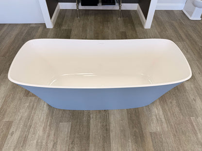 Victoria + Albert Trivento Bath - Matt Silver Grey