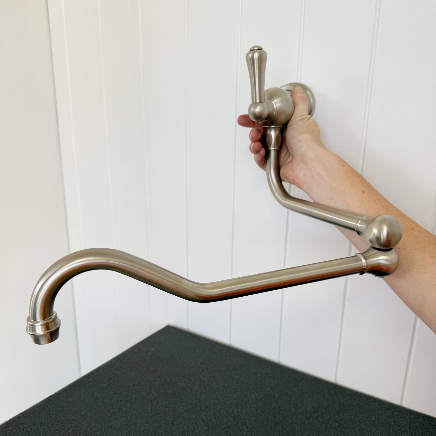 Shaws by Perrin & Rowe Pot Filler in Pewter