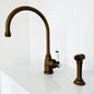 Shaws by Perrin & Rowe Yarrow Mixer with Spray Rinse in English Bronze